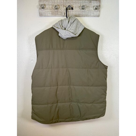 George Men's and Big Men's Hooded Vest Puffer Size 2Xl Green - Picture 13 of 15
